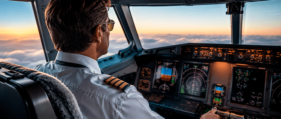 Banner do artigo Como é a rotina de um piloto de avião comercial? (Versão Desktop)