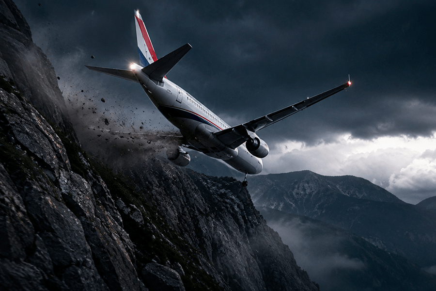 Banner do artigo CFIT: os fatores que levam uma aeronave controlada à colisão com o terreno (Versão Mobile)