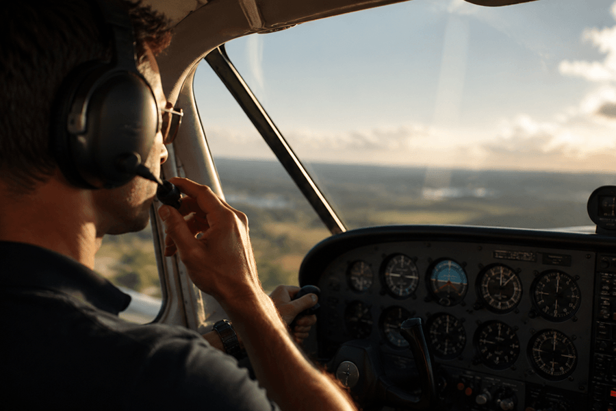 Banner do artigo Desvendando a linguagem dos pilotos: 12 termos e frases da aviação que você precisa conhecer (Versão Mobile)